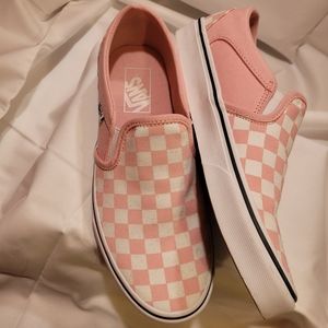 Pink slip on vans size 8.5